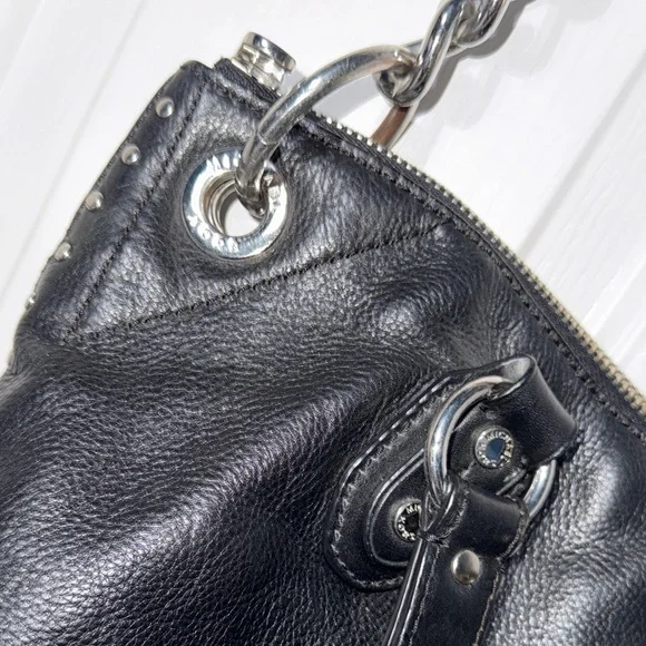 Michael Kors Black Studded purse w/matching wallet vintage MK. Comes w/dust bag - Picture 3 of 16